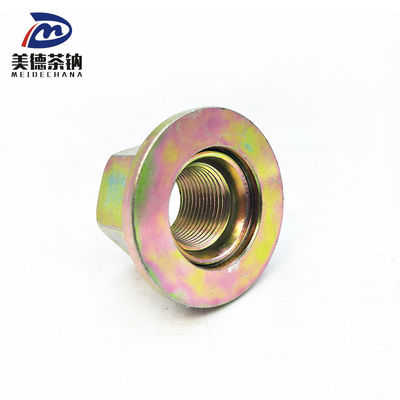 Busmodell aus Edelstahl Hexagonalmutter mit Flansche und Farbe Galvanisierte Radmutter