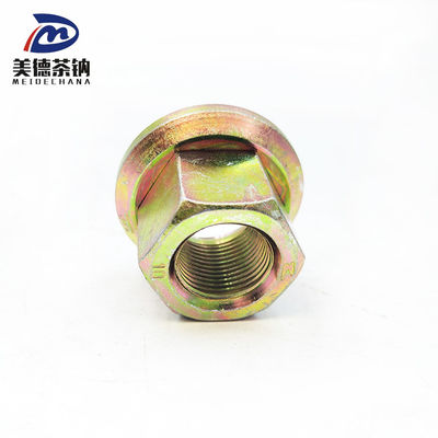 Busmodell aus Edelstahl Hexagonalmutter mit Flansche und Farbe Galvanisierte Radmutter