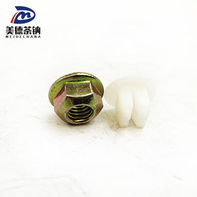 Farbe Zink-Kohlenstoffstahl Hexagon Flanschverschlussmutter CQ32606 Standardgröße für Dieselfahrzeuge