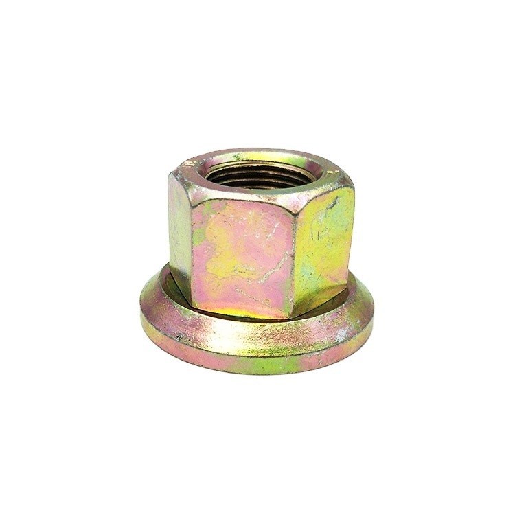 Busmodell aus Edelstahl Hexagonalmutter mit Flansche und Farbe Galvanisierte Radmutter